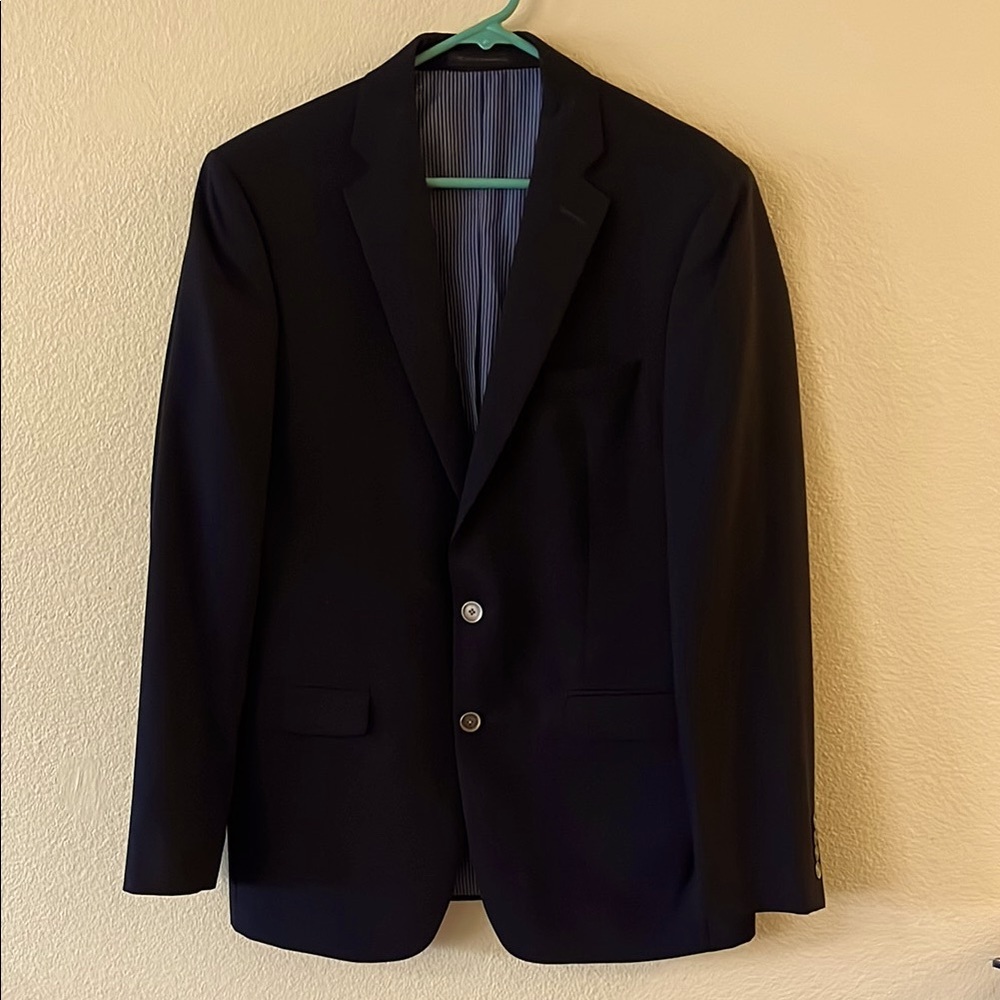 Calvin Klein Black Sport Coat with Notched Lapel